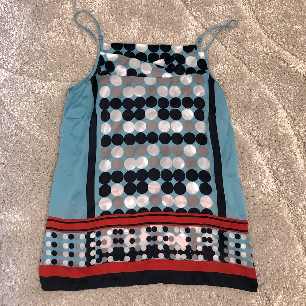 Cabi multicolor silk women’s tank top size small MK